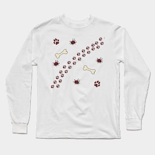 Dog Print Long Sleeve T-Shirt